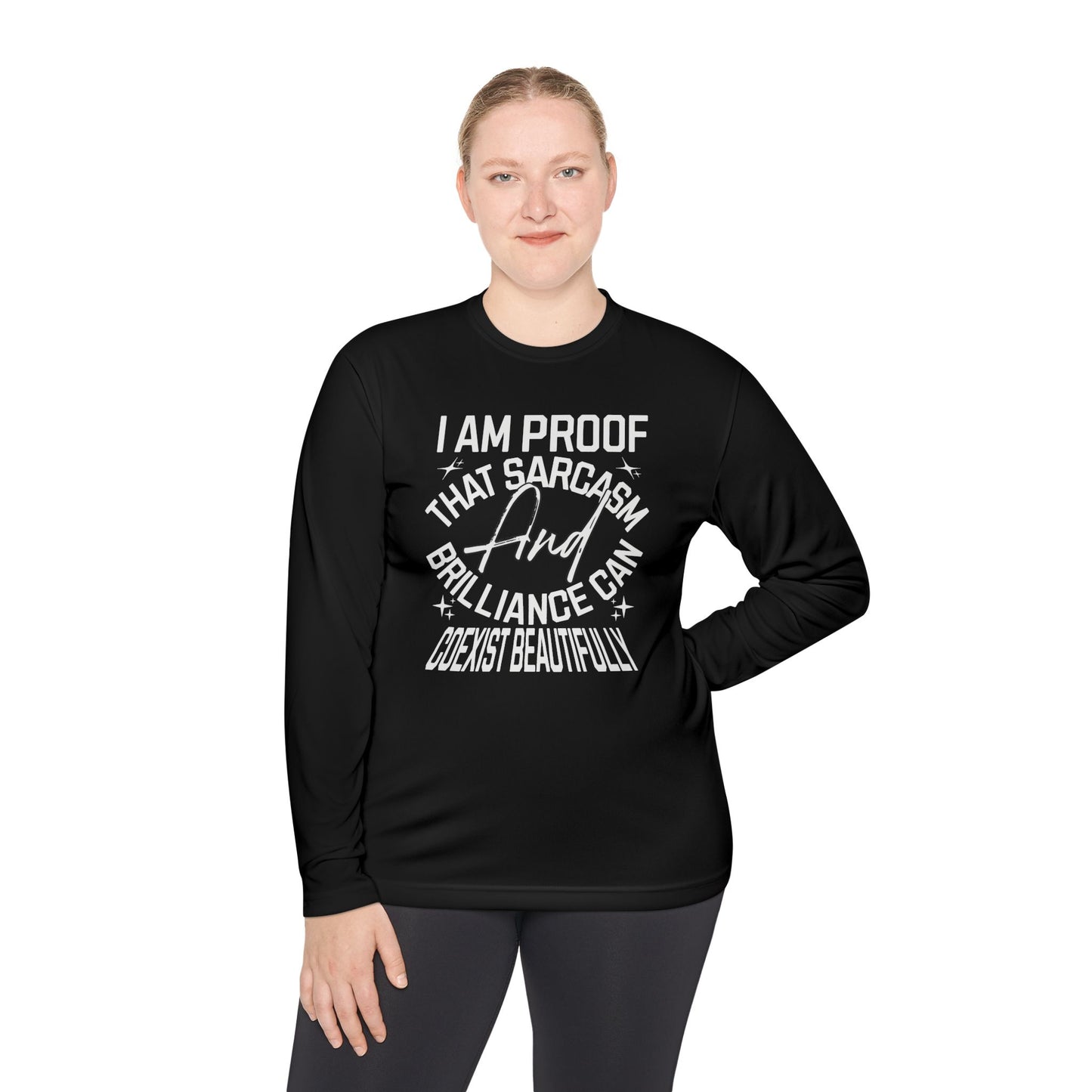 Sarcasm and Brilliance - Unisex Alternative Lightweight Long Sleeve Tee