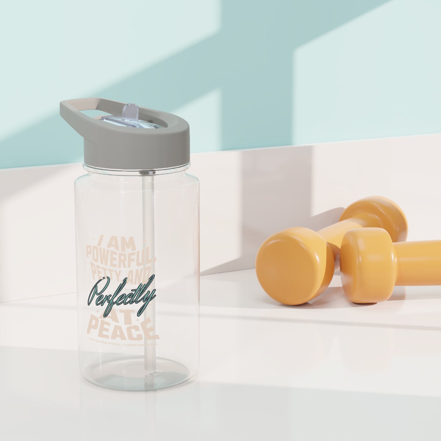 Powerful and Petty - Positive Affirmation Tritan Water Bottle