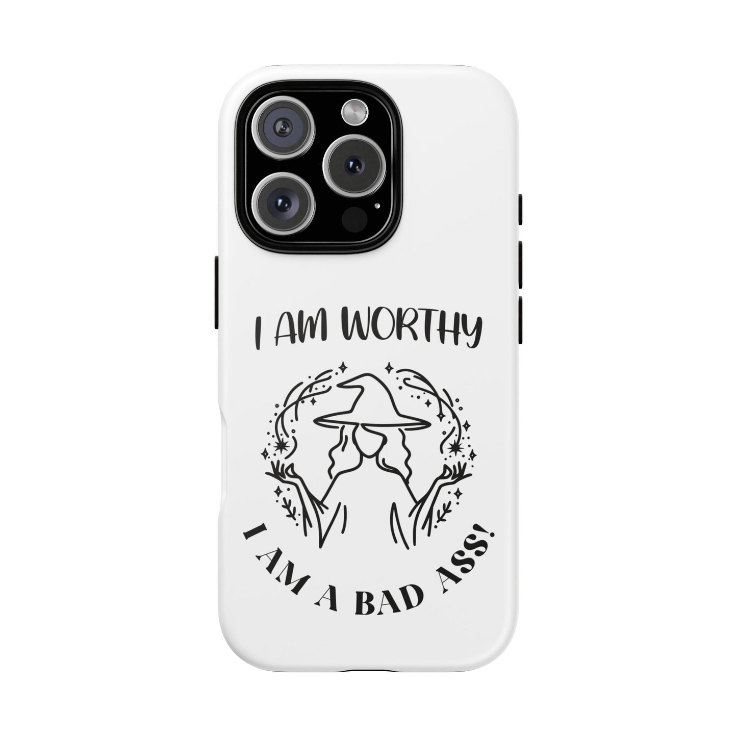 I Am Worthy - Tough Cases - White - For Samsung, Pixel & iPhone
