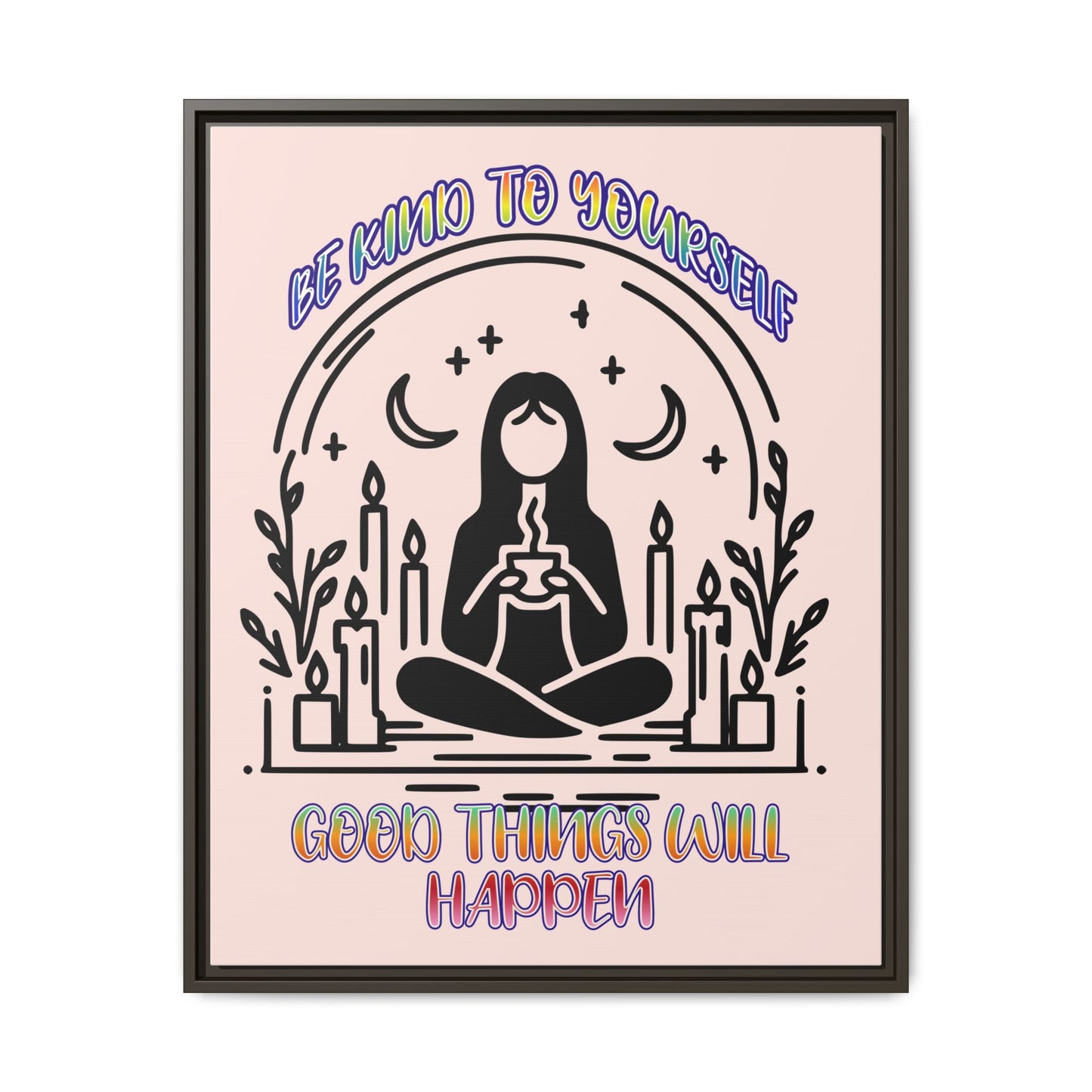 Be Kind - Framed Matte Canvas Print