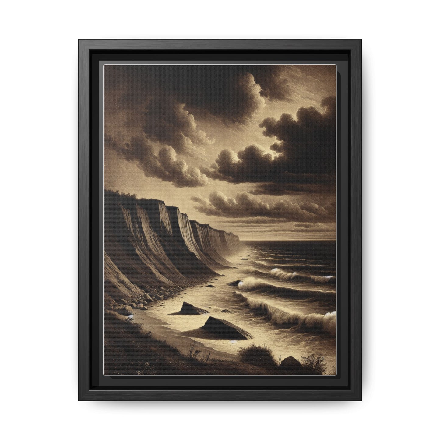 Edge of Eternity - Framed Matte Canvas Art