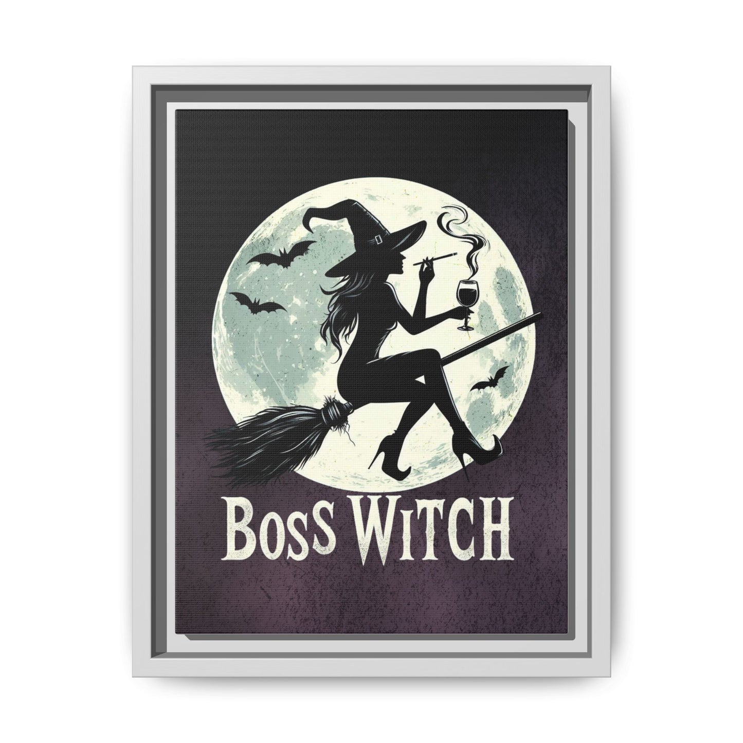 Boss Witch - Framed Matte Canvas Print