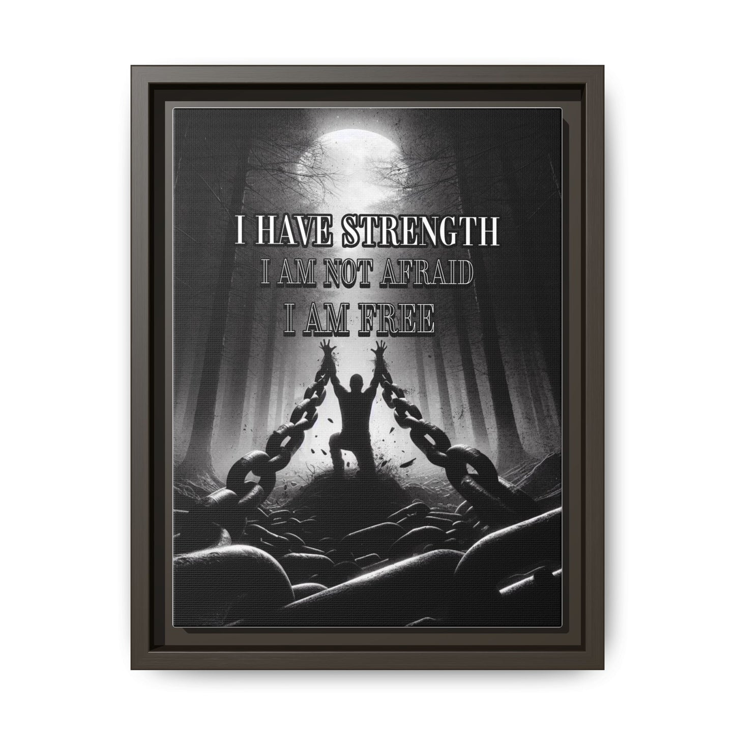 I Am Free - Positive Affirmation Framed Matte Canvas Print