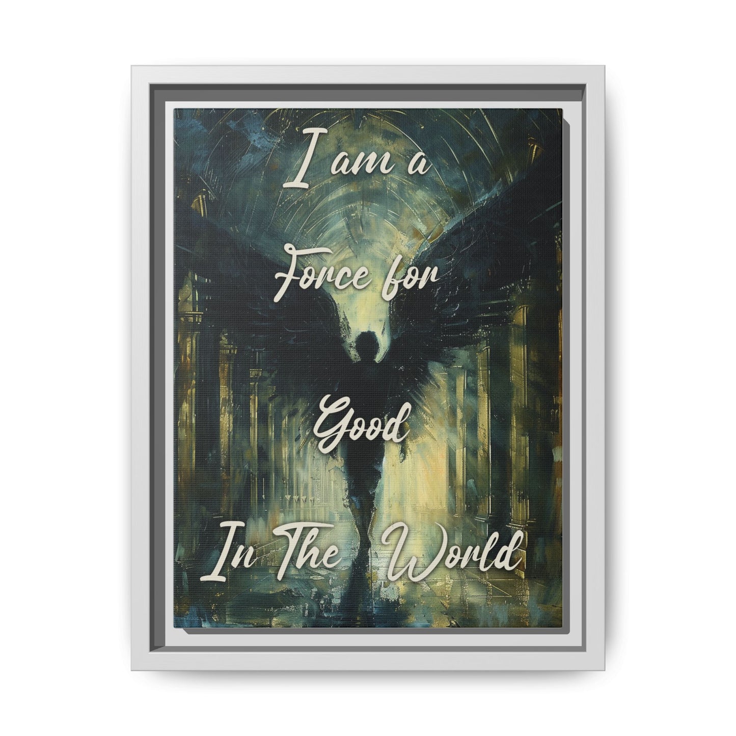 Force for Good - Gothic Framed Matte Canvas Print