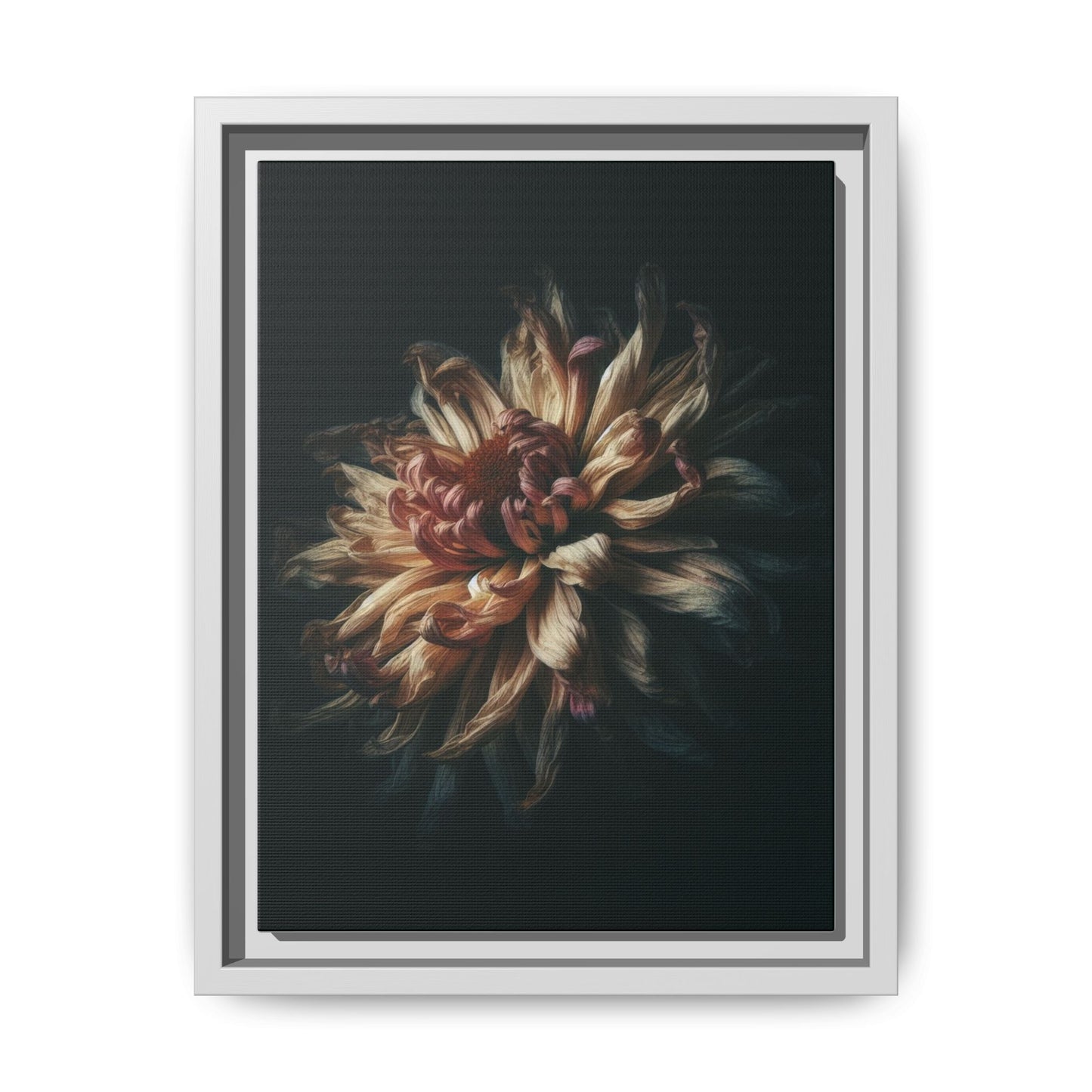 Radiant Bloom - Framed Matte Canvas Print