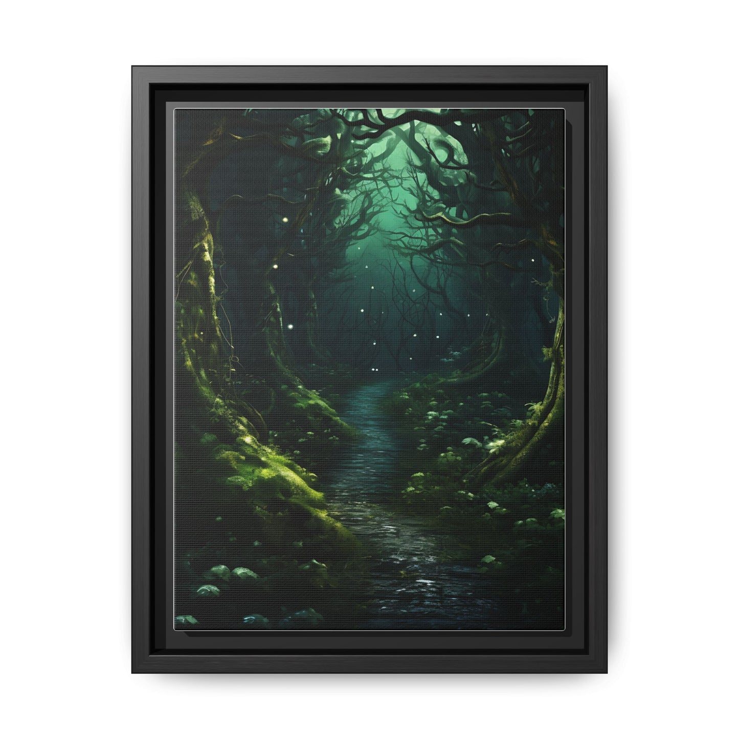 Forest Walk - Gothic Framed Matte Canvas Print