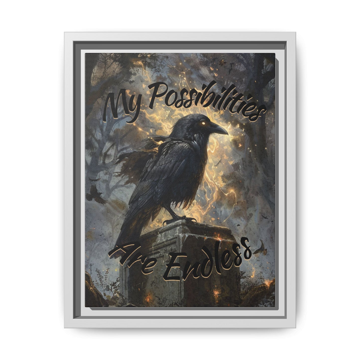 Endless Possibilities - Gothic Framed Matte Canvas Print