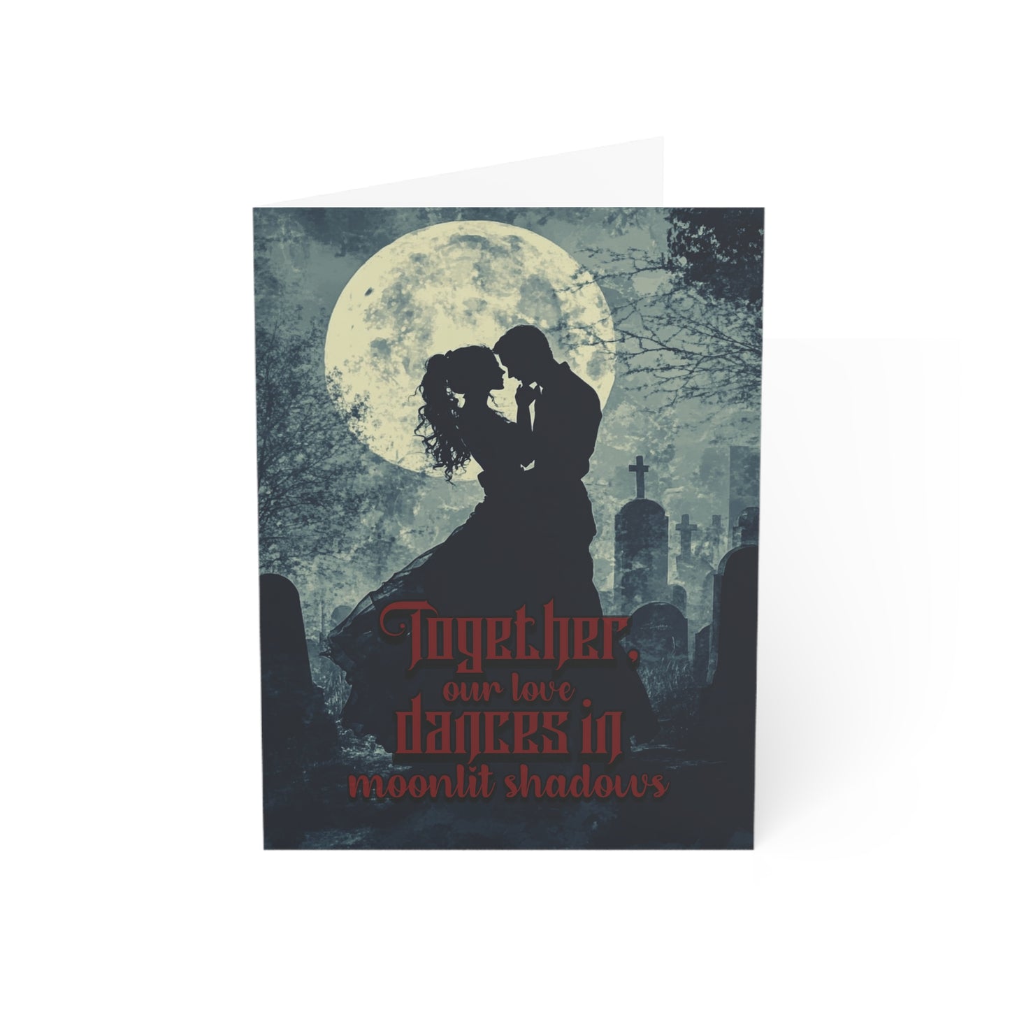 Moonlit Shadows - Alternative Greeting Card for Romantic Goths