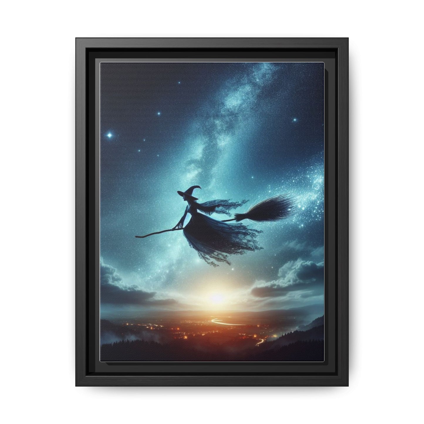 Riding Free - Gothic Framed Matte Canvas Print