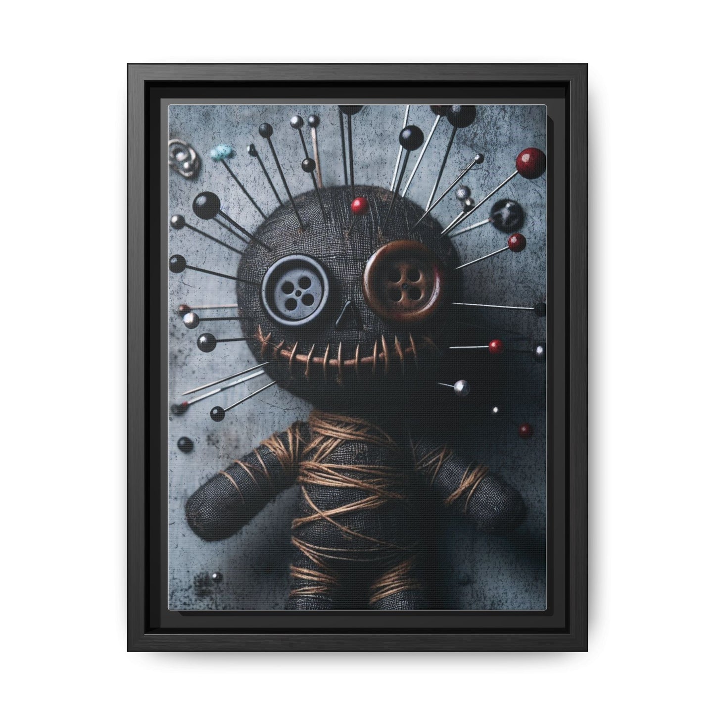 Charmed Mischief - Gothic Framed Matte Canvas Print