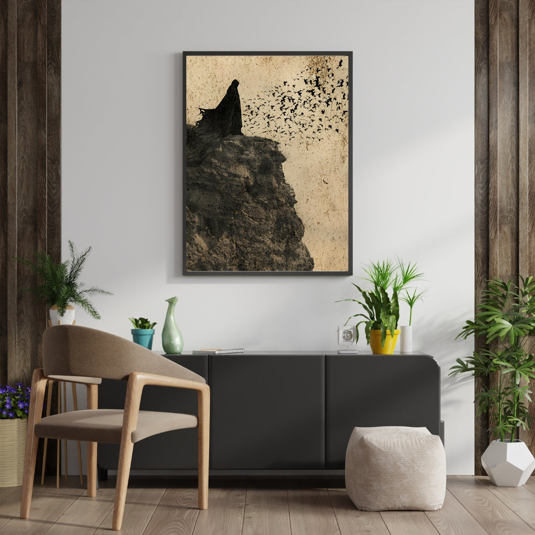 Release the Bats - Gothic Framed Matte Canvas Print