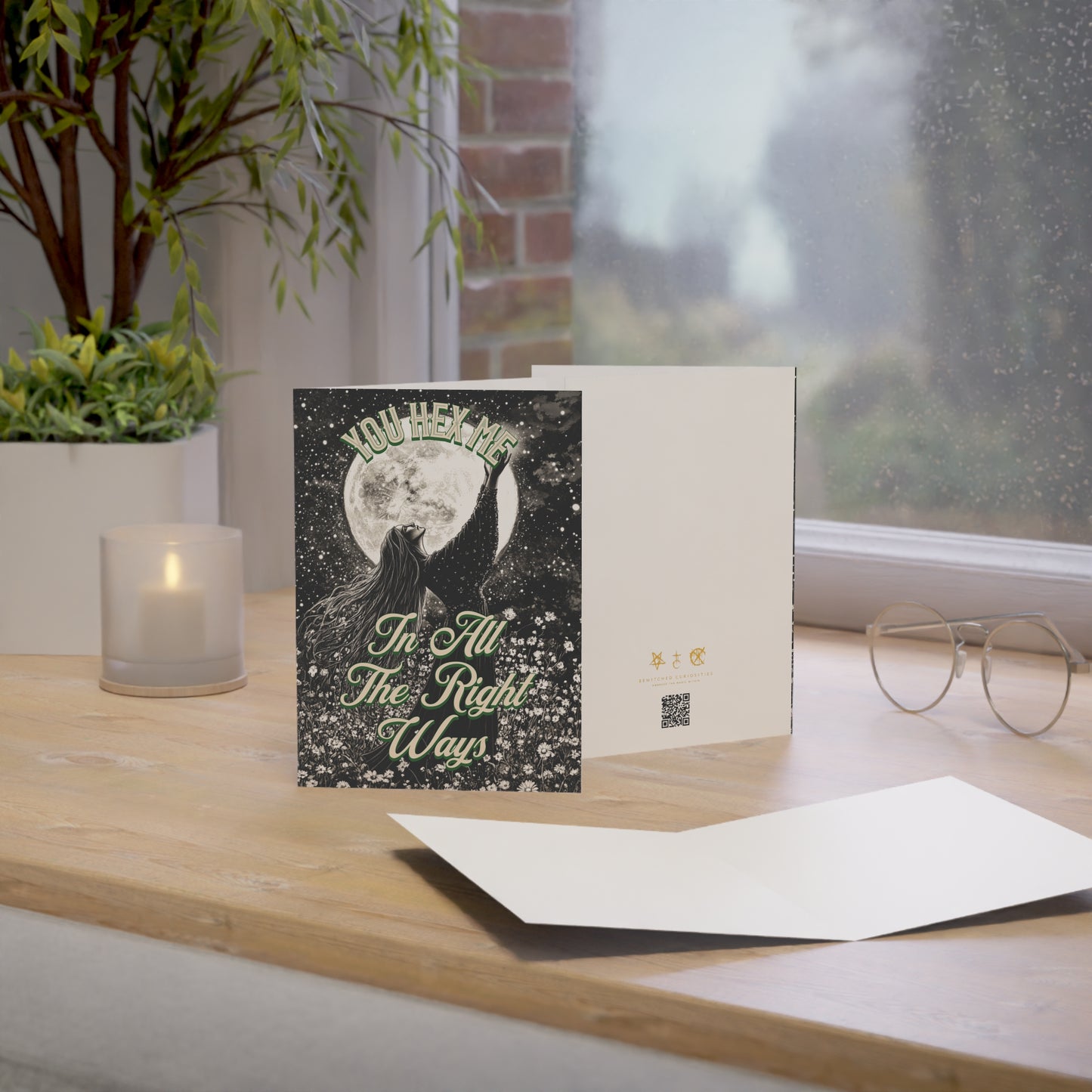 You Hex Me - Alternative Greeting Card for Romantic Goths