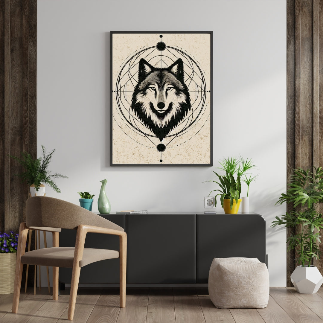 Lunar Majesty - Gothic Framed Matte Canvas Print