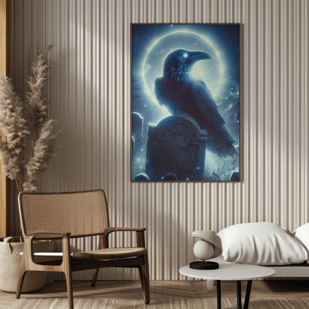 Ethereal Guardian - Framed Matte Canvas Art