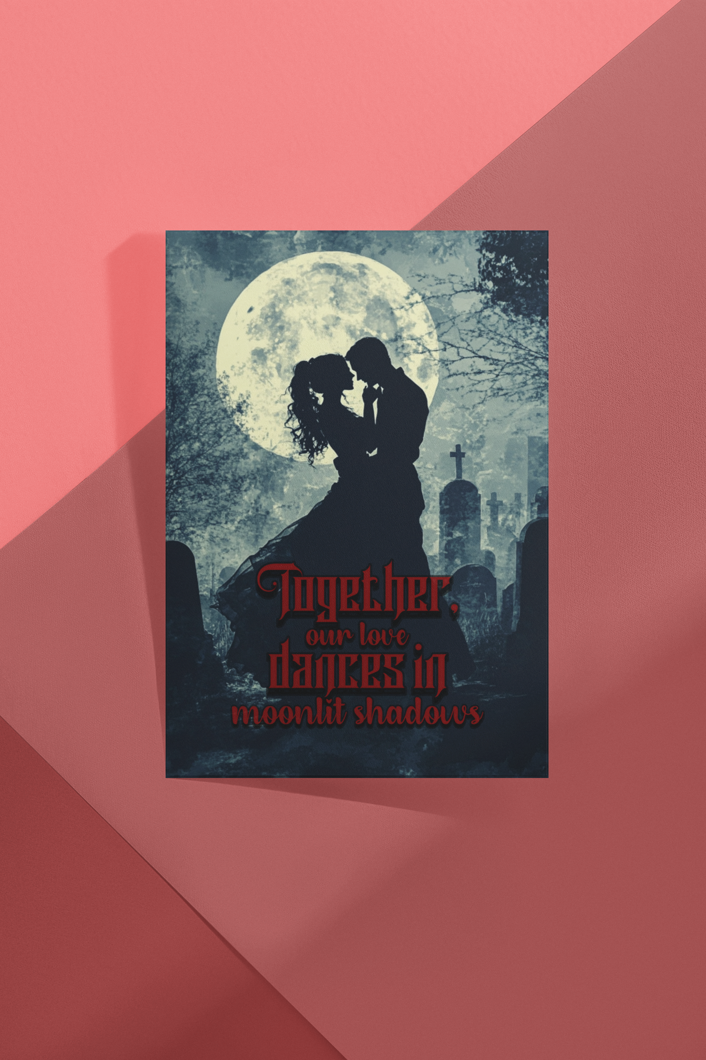 Moonlit Shadows - Alternative Greeting Card for Romantic Goths
