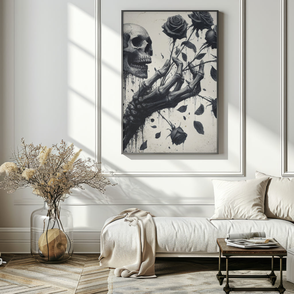 Sage Secrets - Gothic Framed Matte Canvas Print