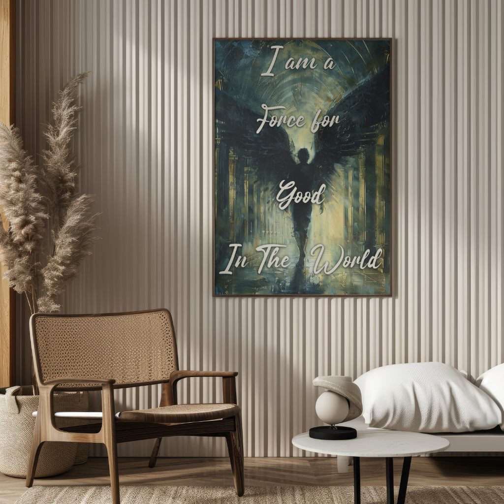 Force for Good - Gothic Framed Matte Canvas Print