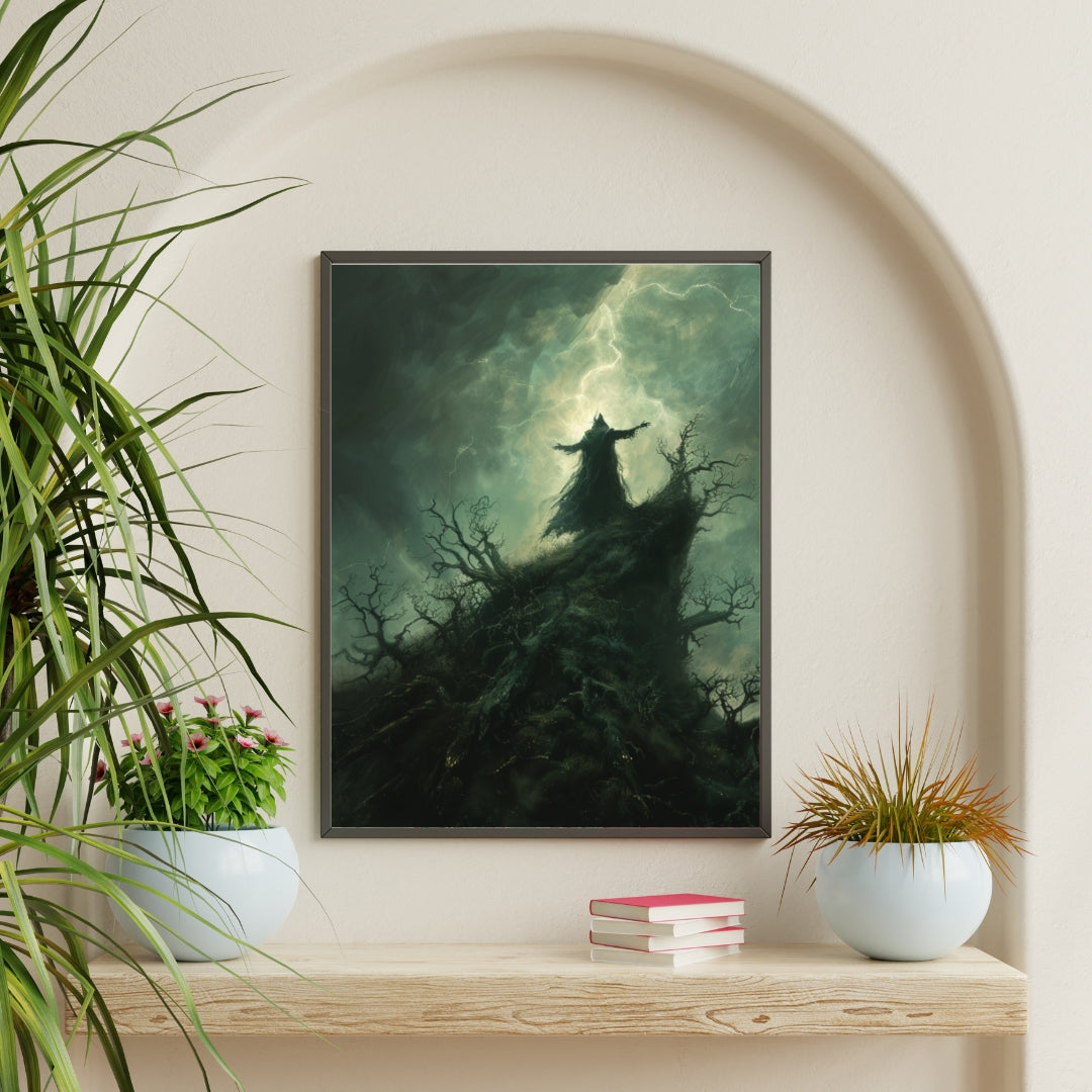 Stormcaller - Framed Matte Canvas Art