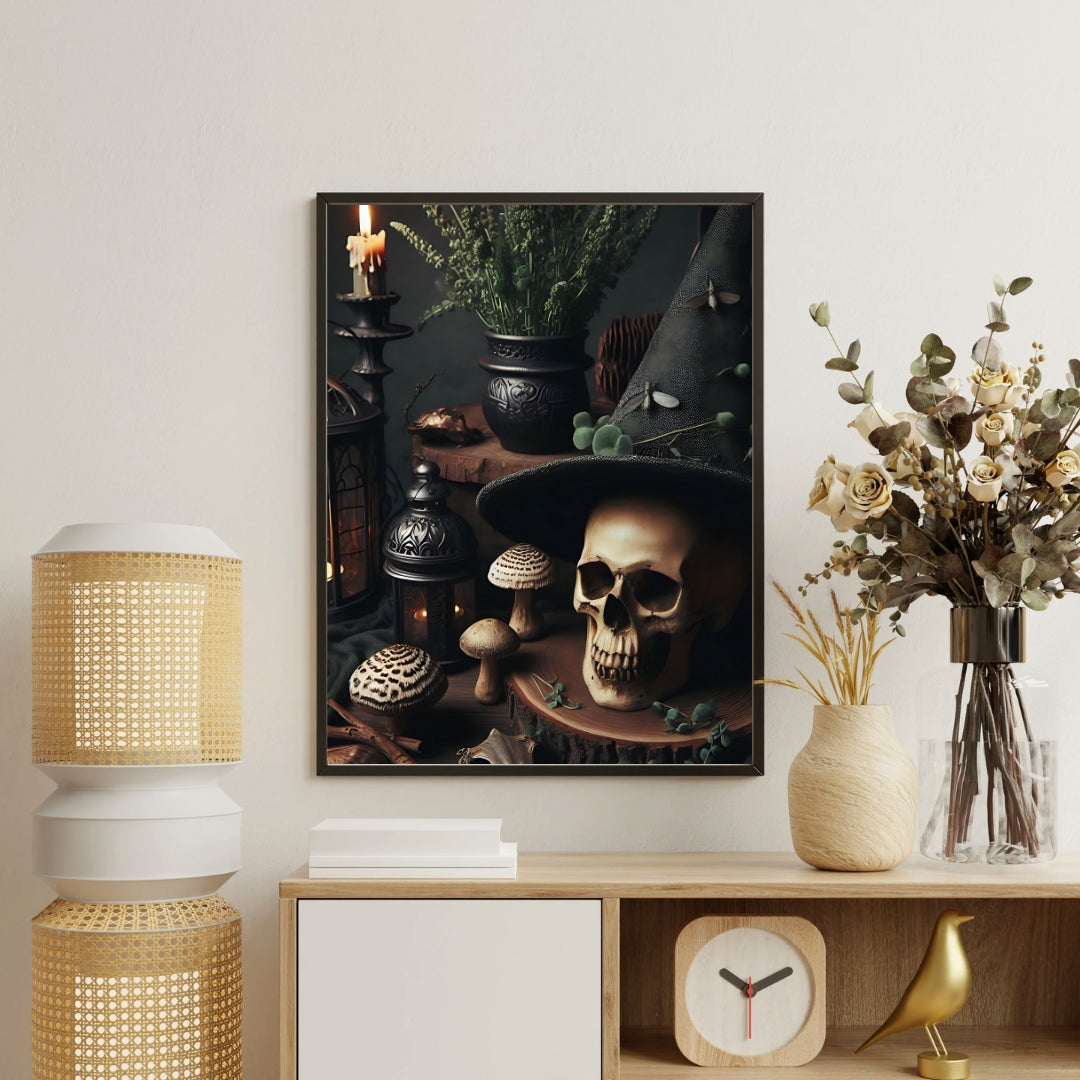 Sorcerer’s Relic - Gothic Framed Matte Canvas Print