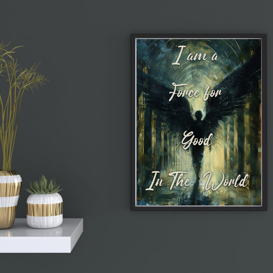 Force for Good - Gothic Framed Matte Canvas Print