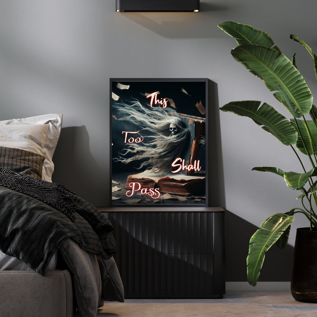 This too Shall Pass - Framed Matte Canvas Art Print