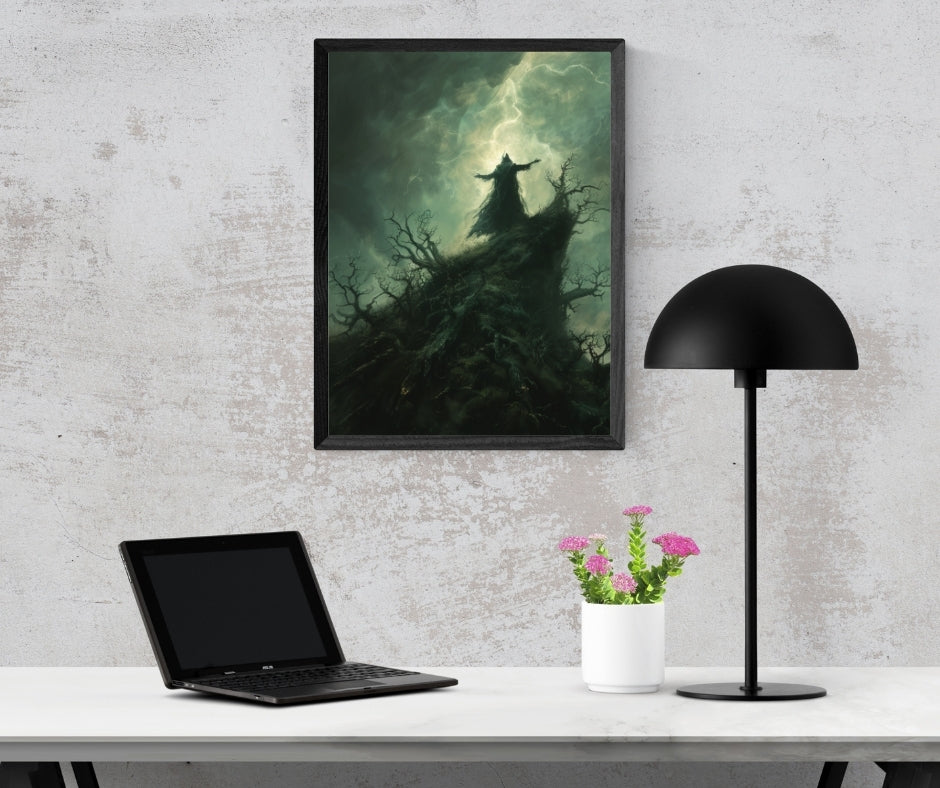 Stormcaller - Framed Matte Canvas Art