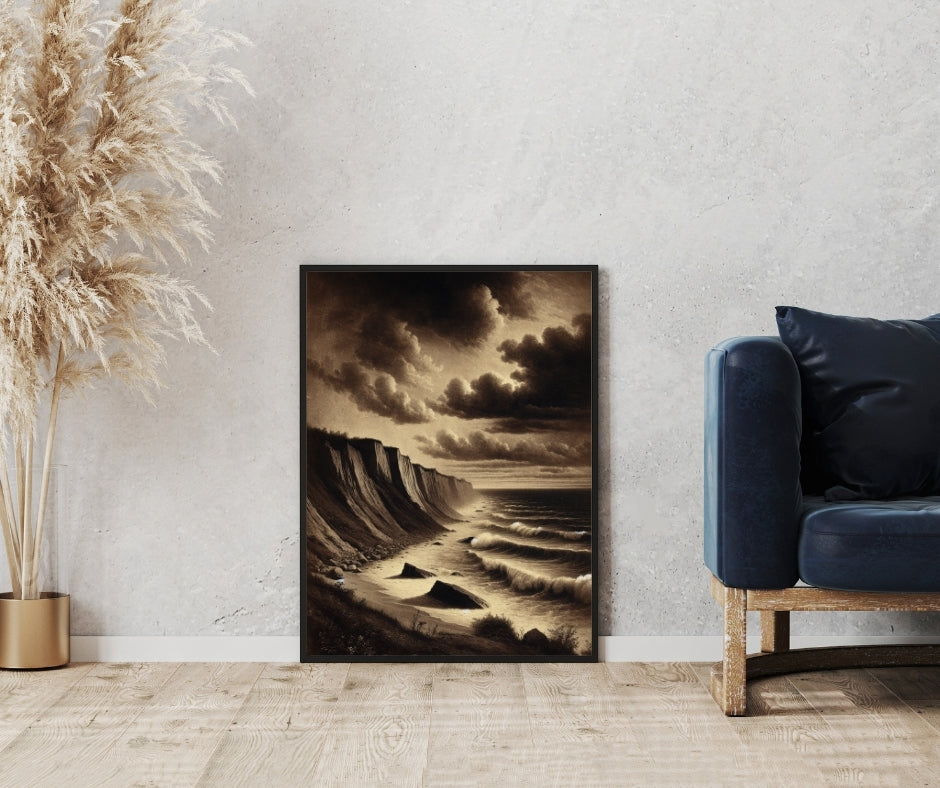 Edge of Eternity - Framed Matte Canvas Art