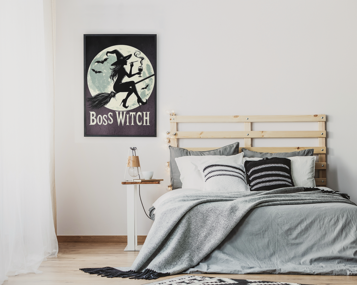 Boss Witch - Framed Matte Canvas Print