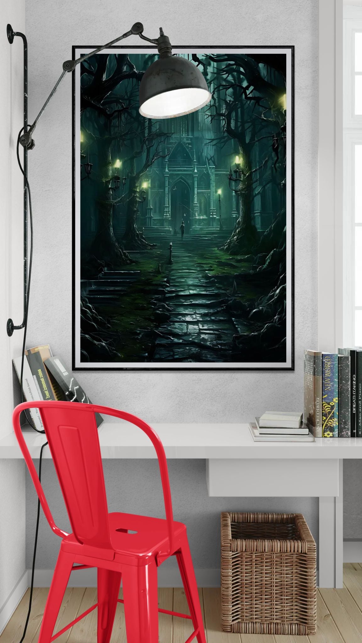 Abandoned Castle - Framed Matte Canvas Print