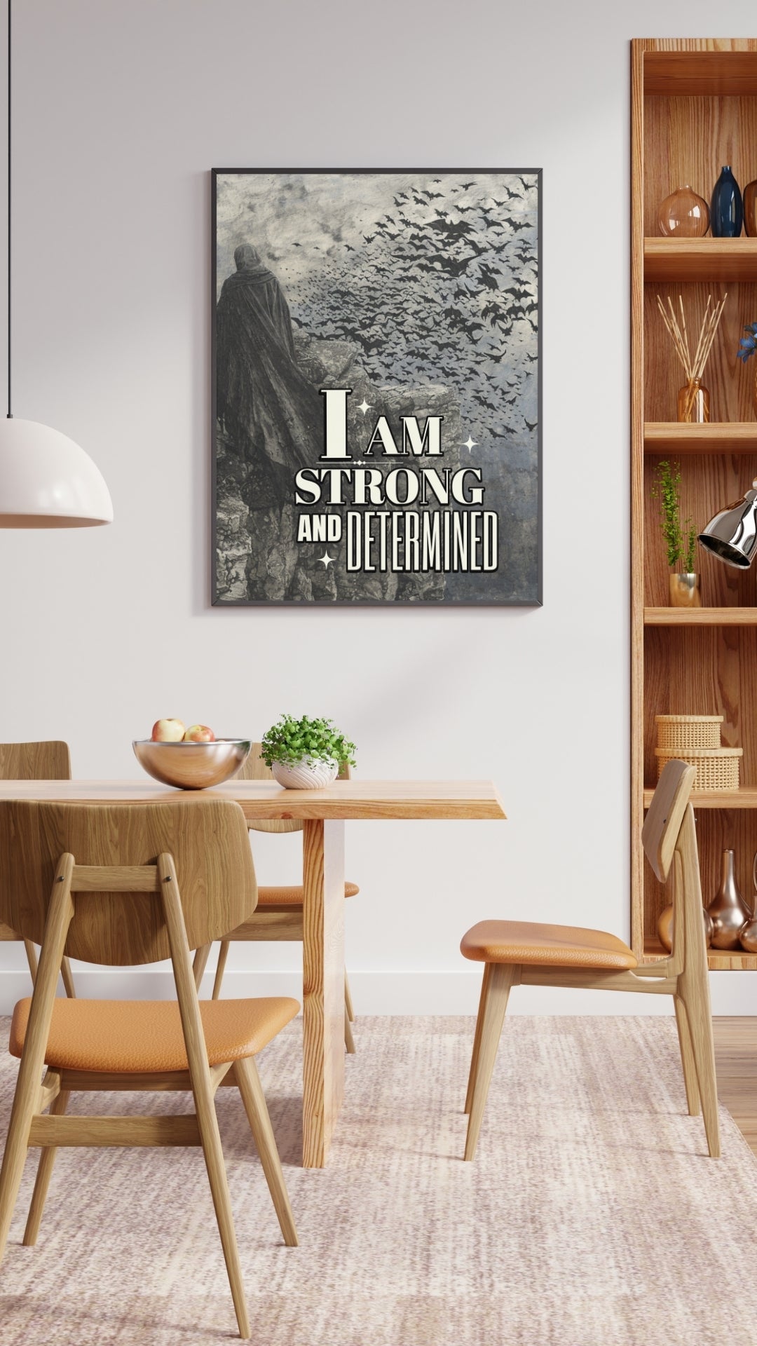 I am Strong - Gothic Framed Matte Canvas Print