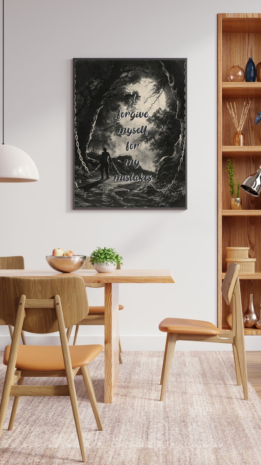 I Forgive Myself - Positive Affirmation Framed Matte Canvas Print