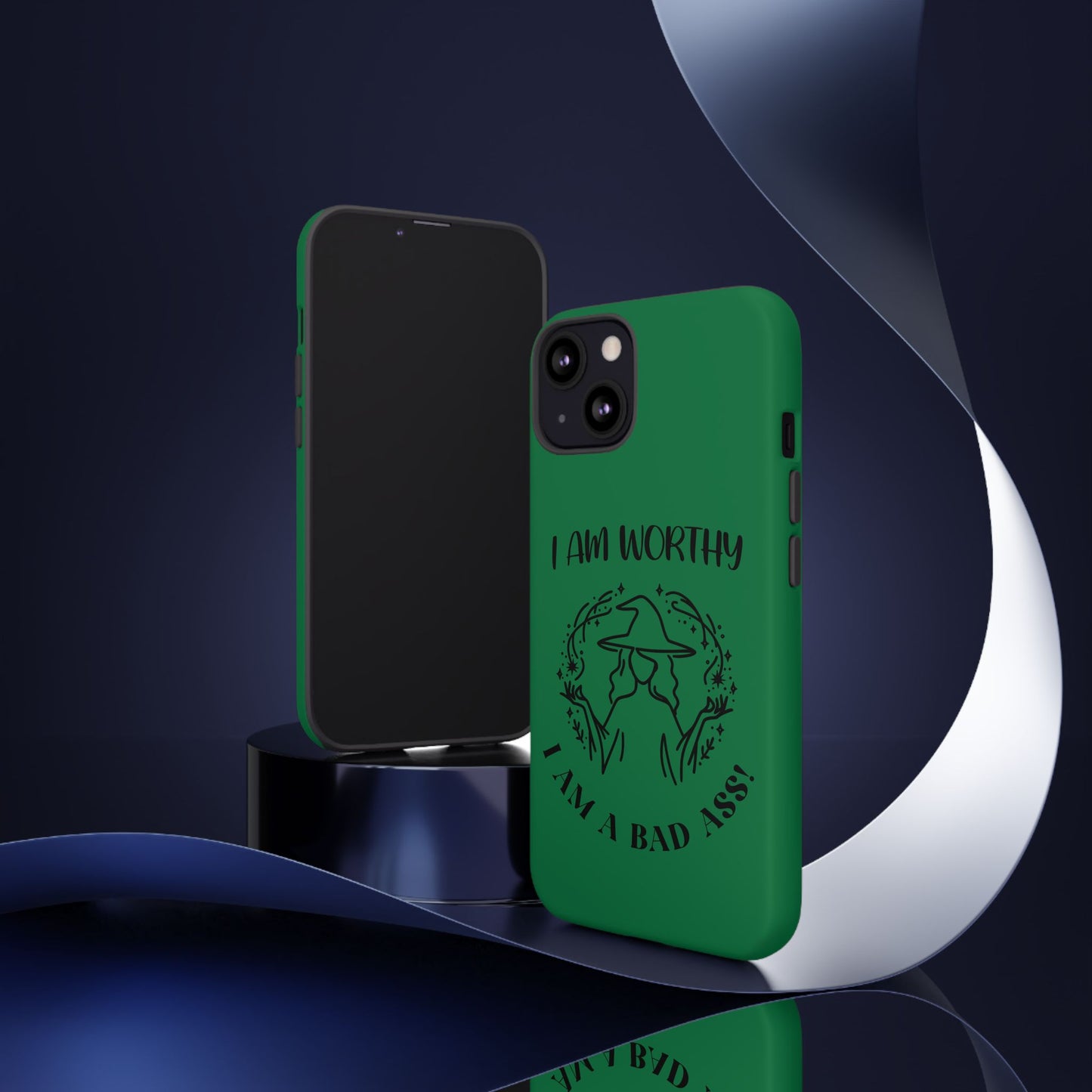 I Am Worthy - Tough Cases - Green - For Samsung, Pixel & iPhone