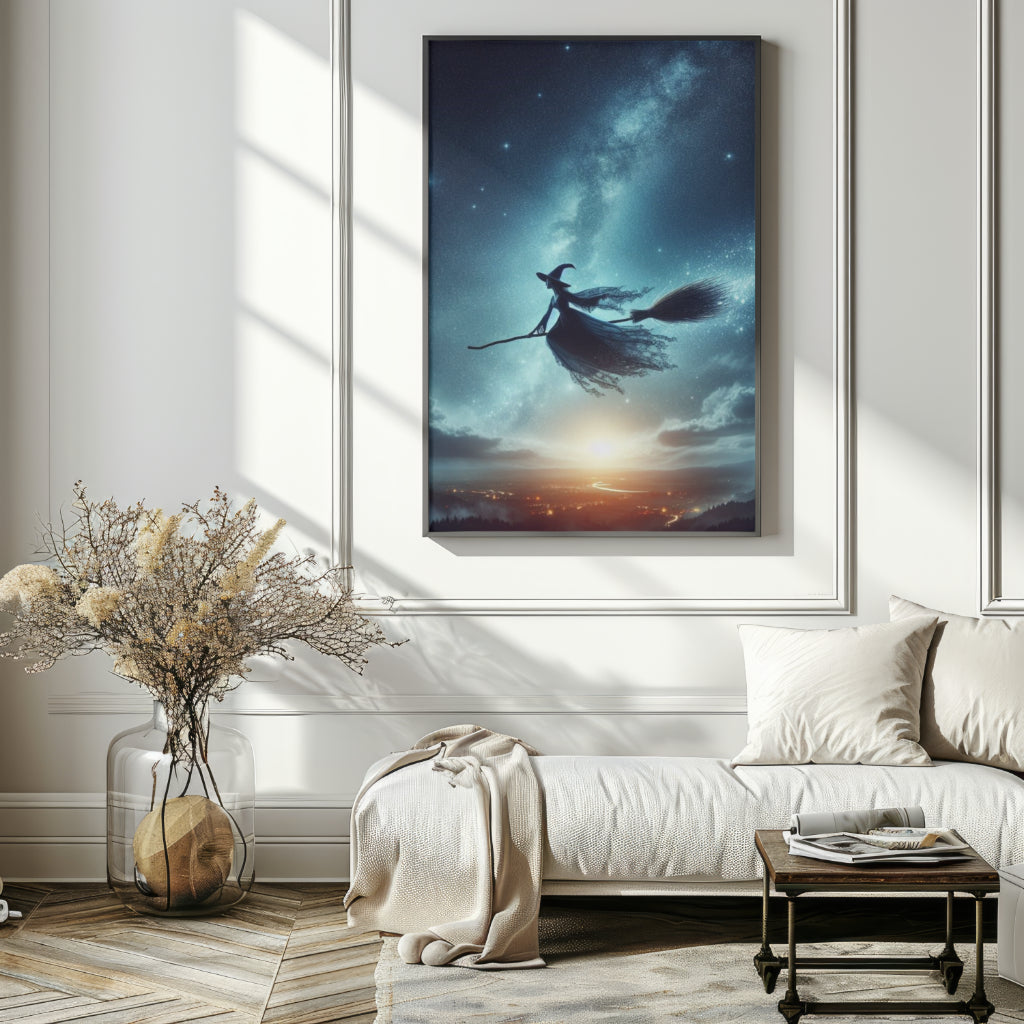Riding Free - Gothic Framed Matte Canvas Print