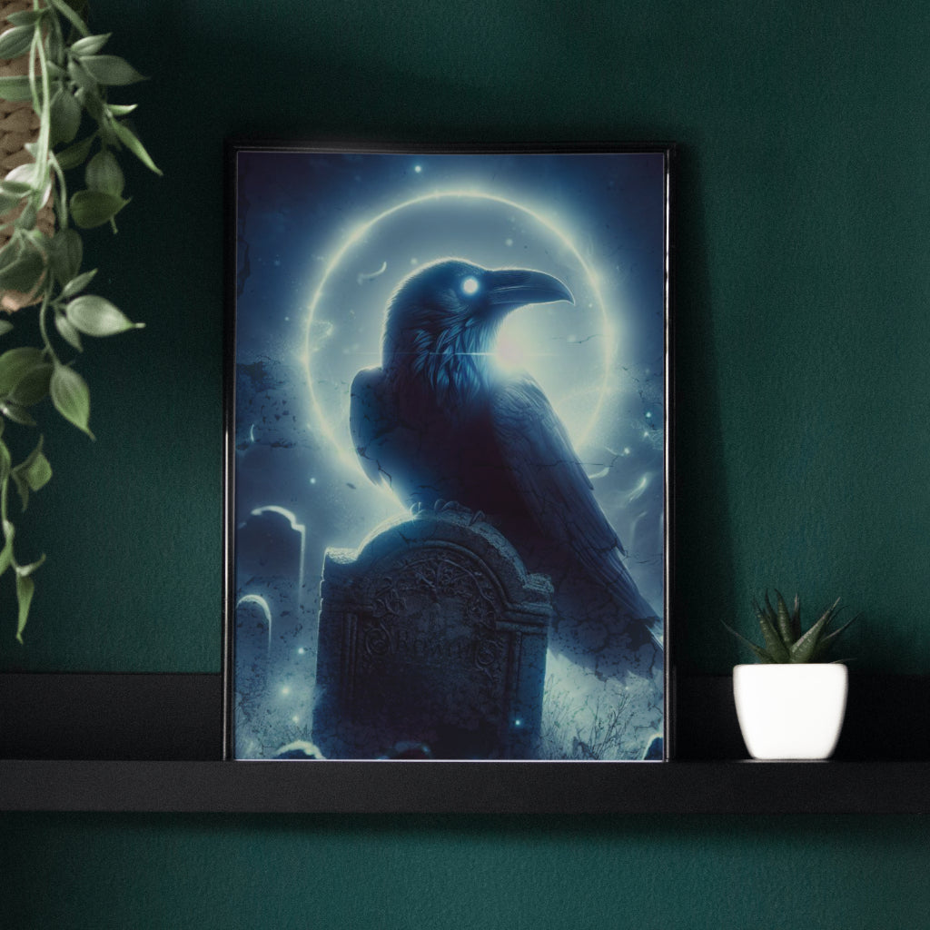 Ethereal Guardian - Framed Matte Canvas Art