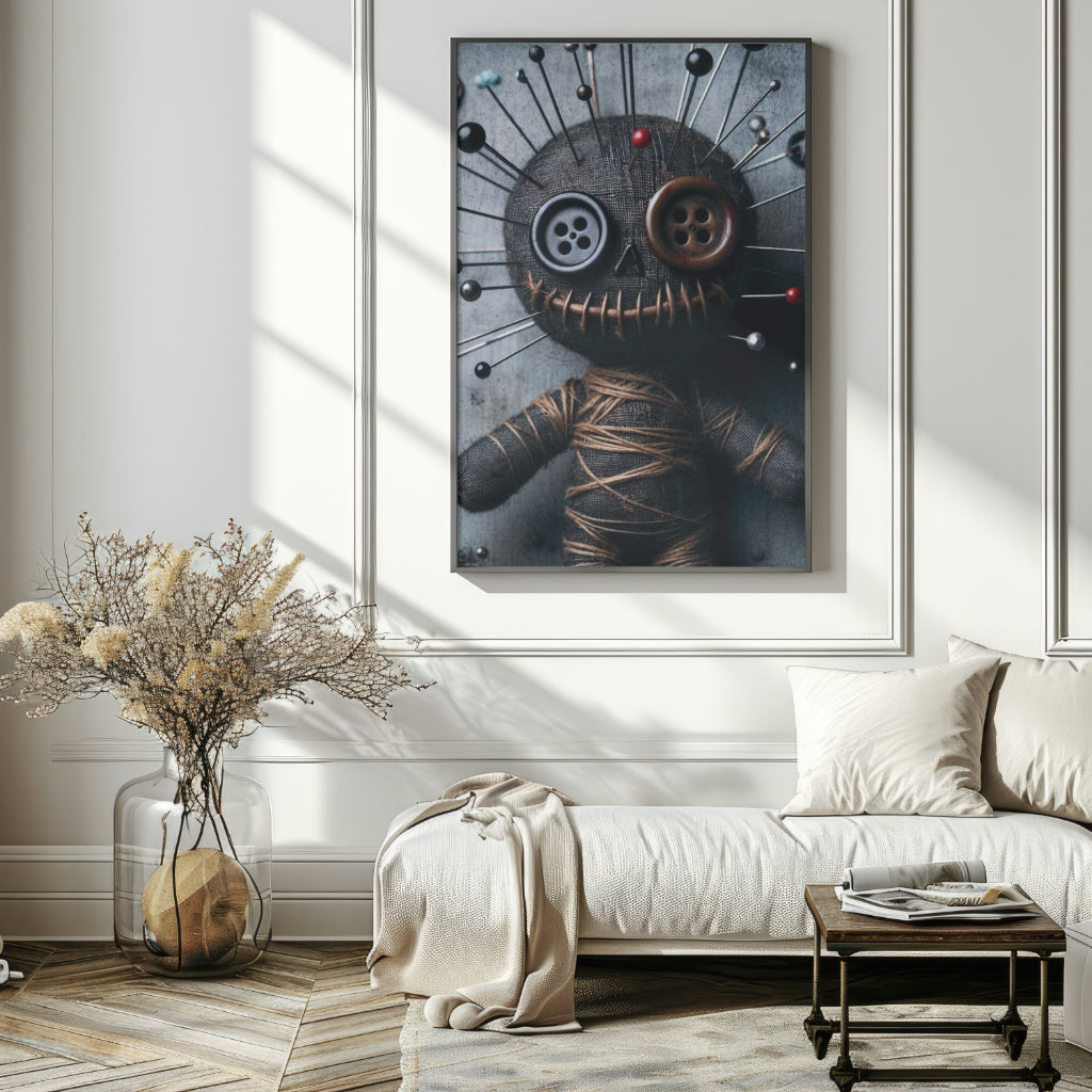 Charmed Mischief - Gothic Framed Matte Canvas Print