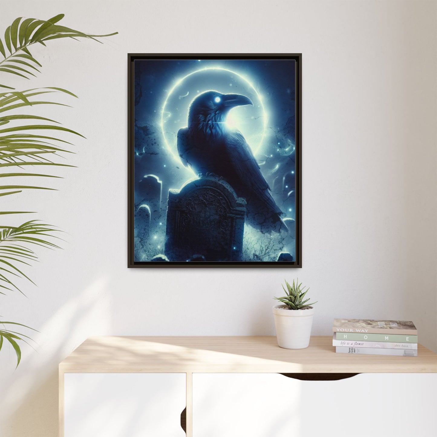 Ethereal Guardian - Framed Matte Canvas Art
