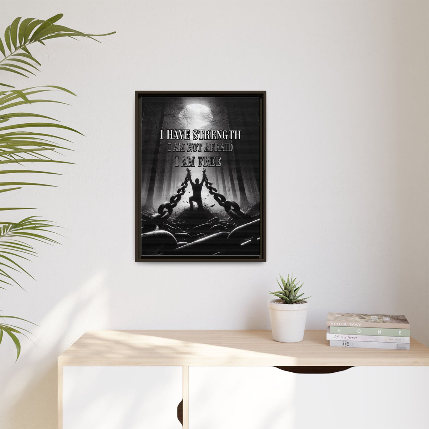 I Am Free - Positive Affirmation Framed Matte Canvas Print