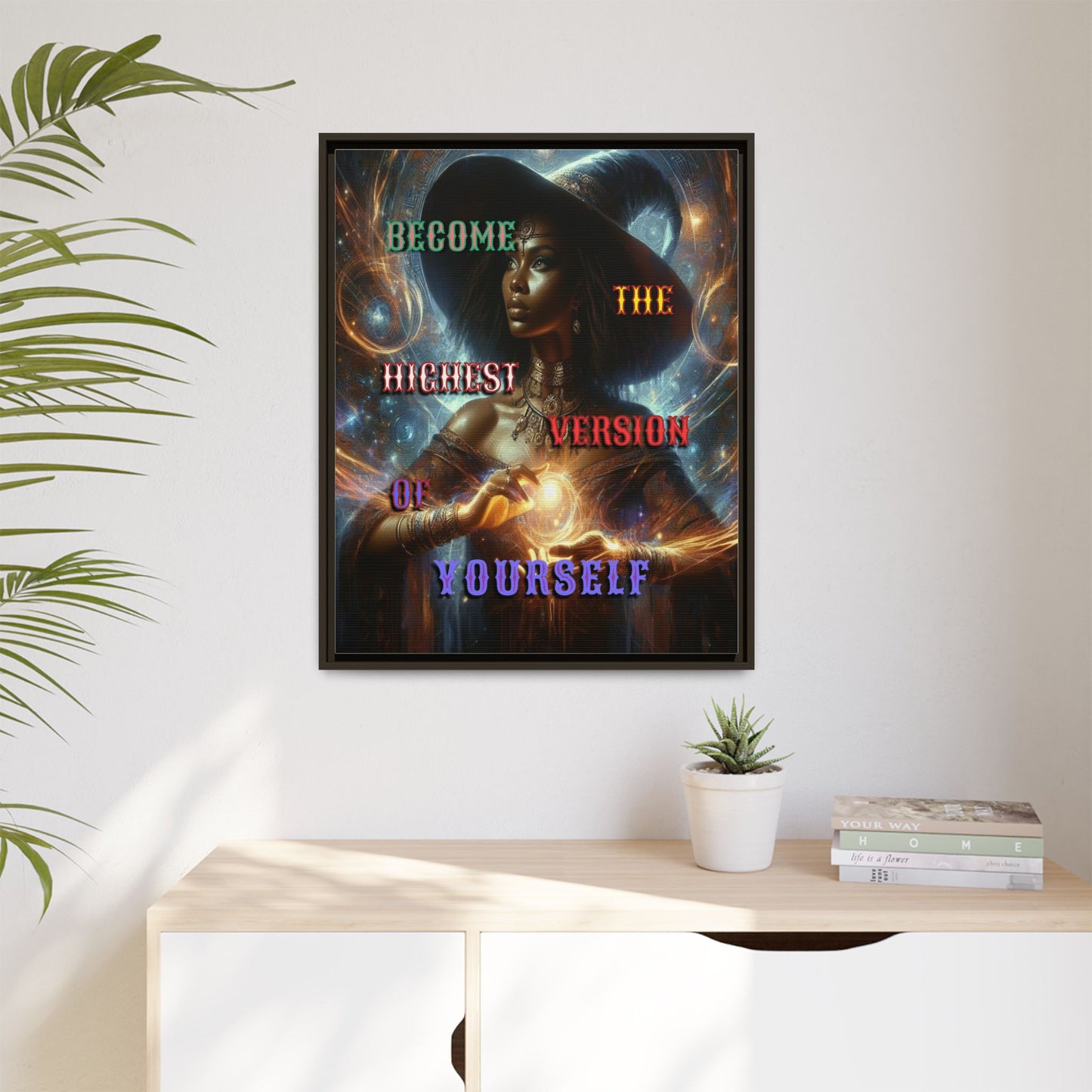 Higher Version - Gothic Framed Matte Canvas Print