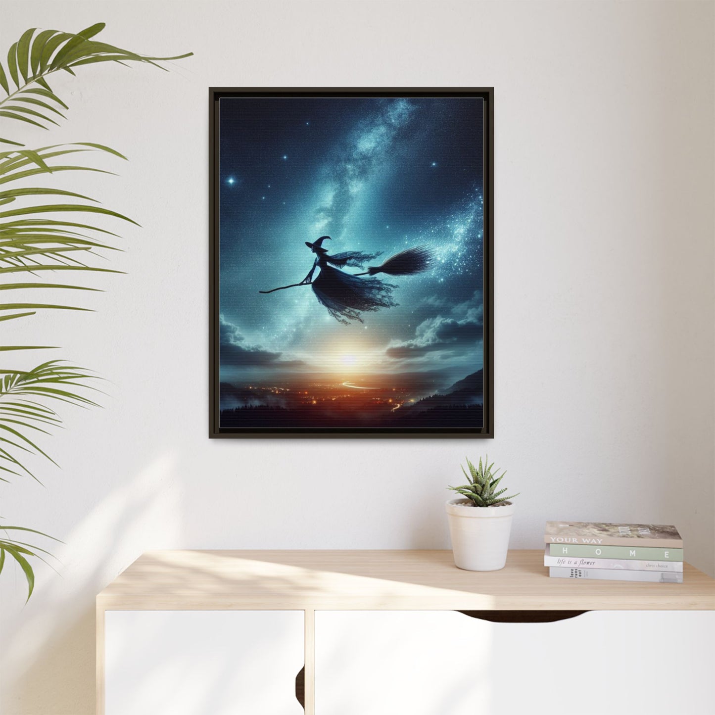 Riding Free - Gothic Framed Matte Canvas Print