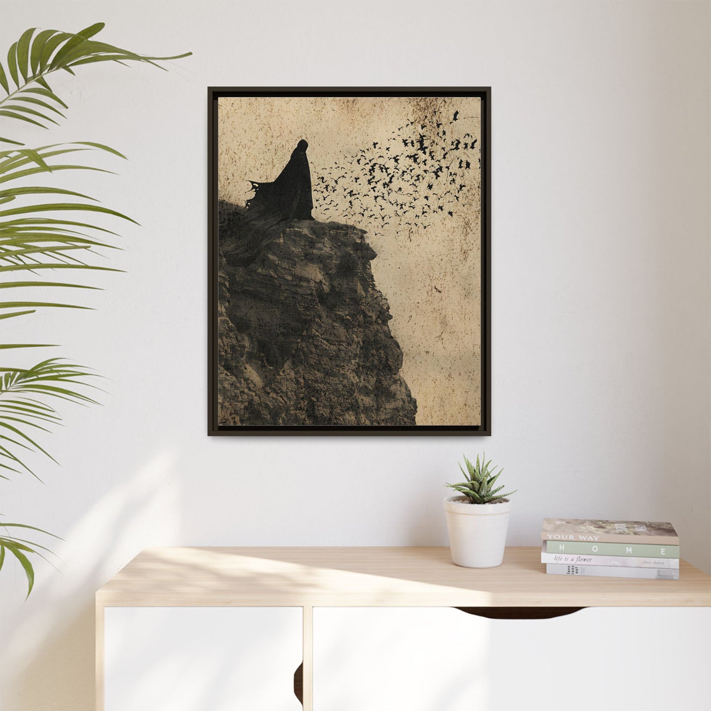 Release the Bats - Gothic Framed Matte Canvas Print