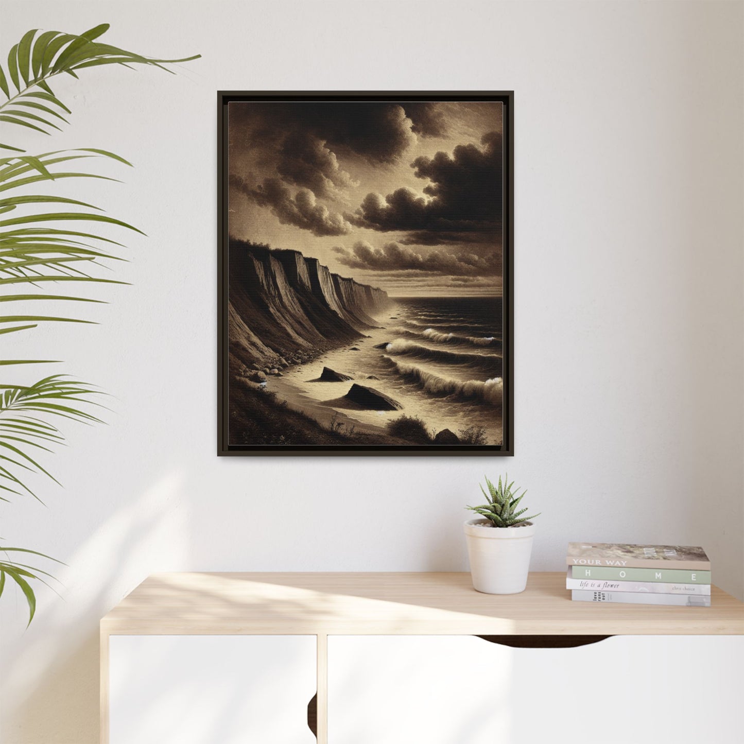 Edge of Eternity - Framed Matte Canvas Art