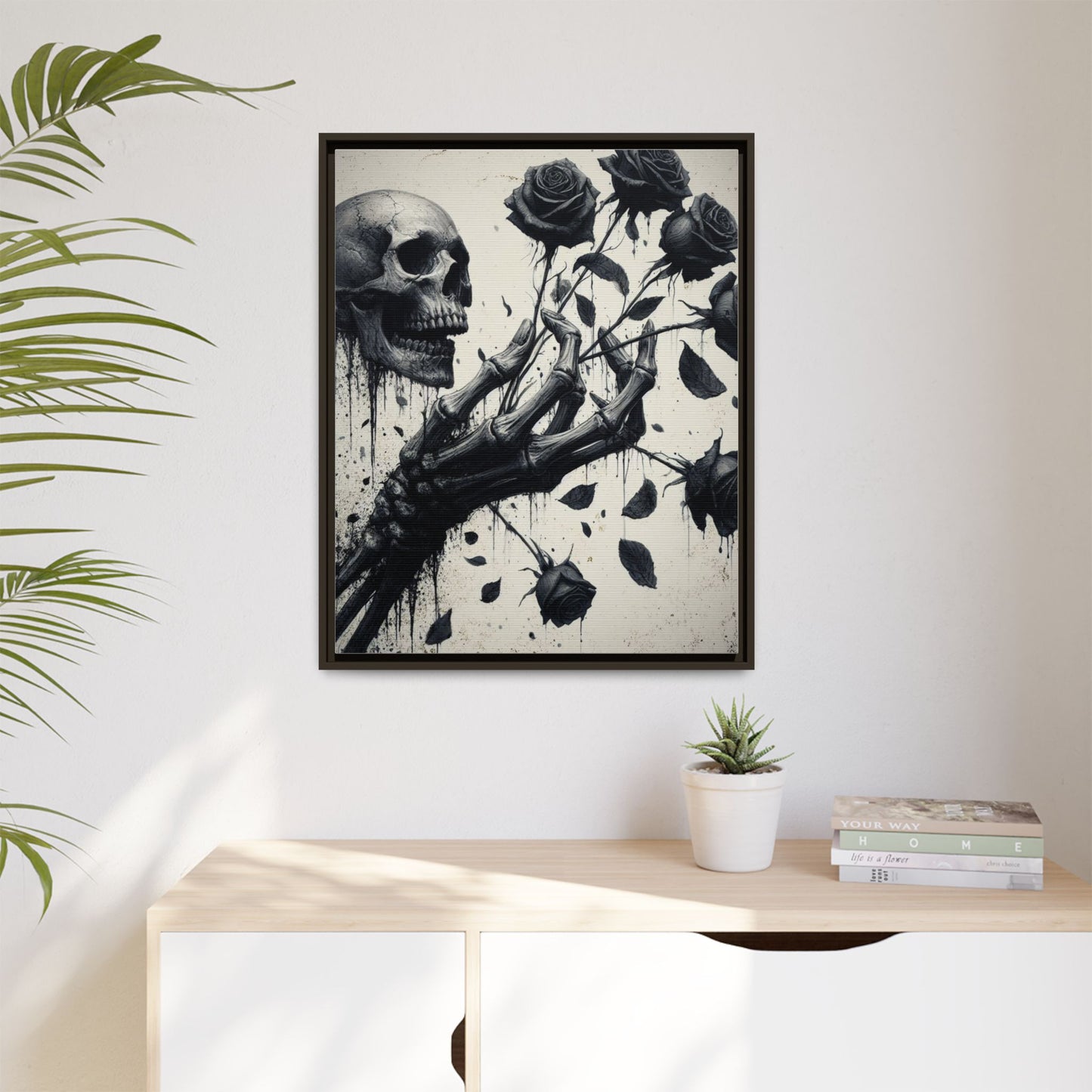Sage Secrets - Gothic Framed Matte Canvas Print