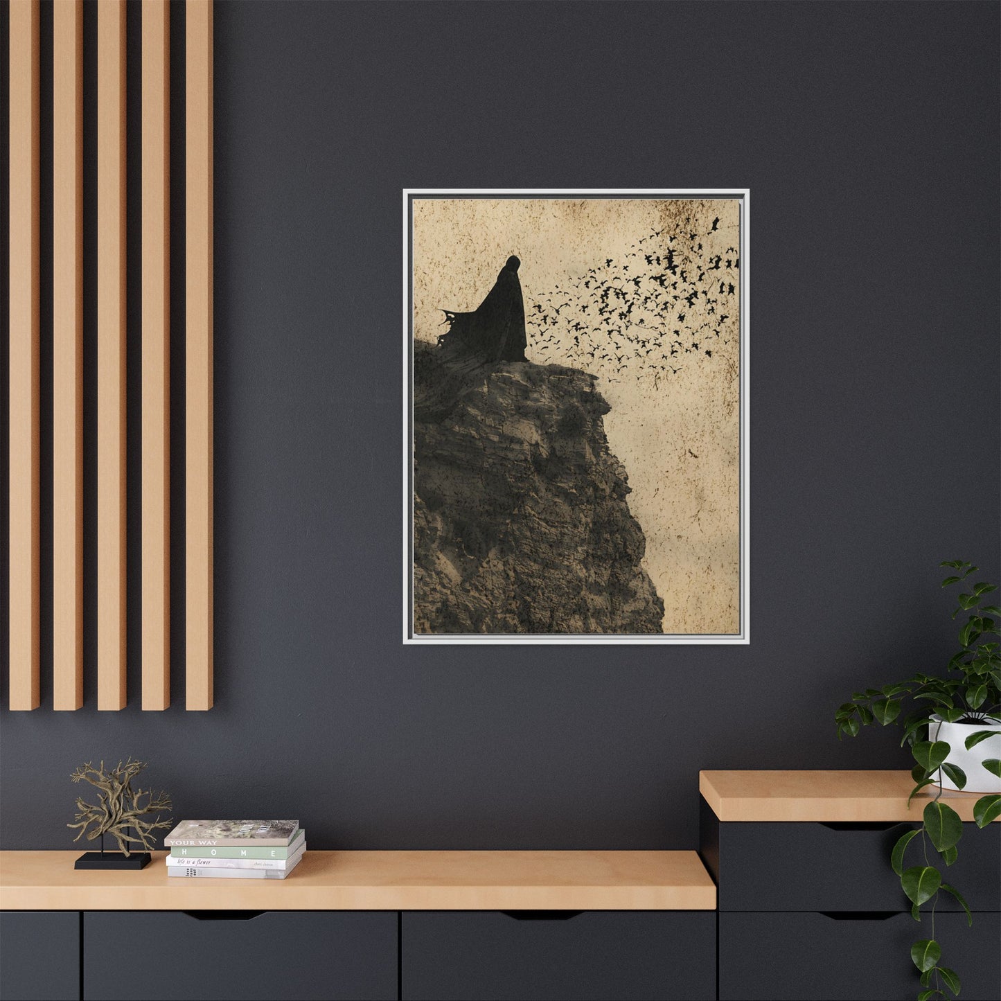 Release the Bats - Gothic Framed Matte Canvas Print