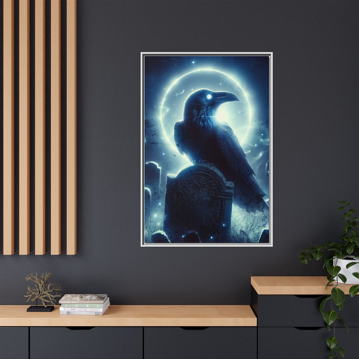 Ethereal Guardian - Framed Matte Canvas Art