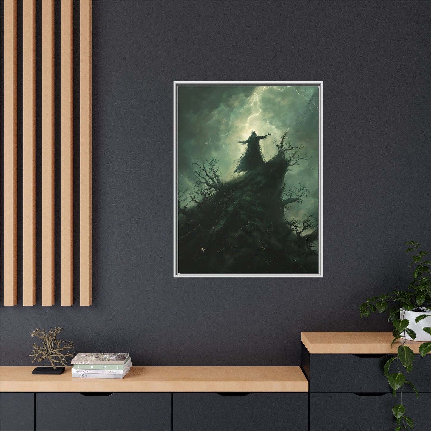 Stormcaller - Framed Matte Canvas Art