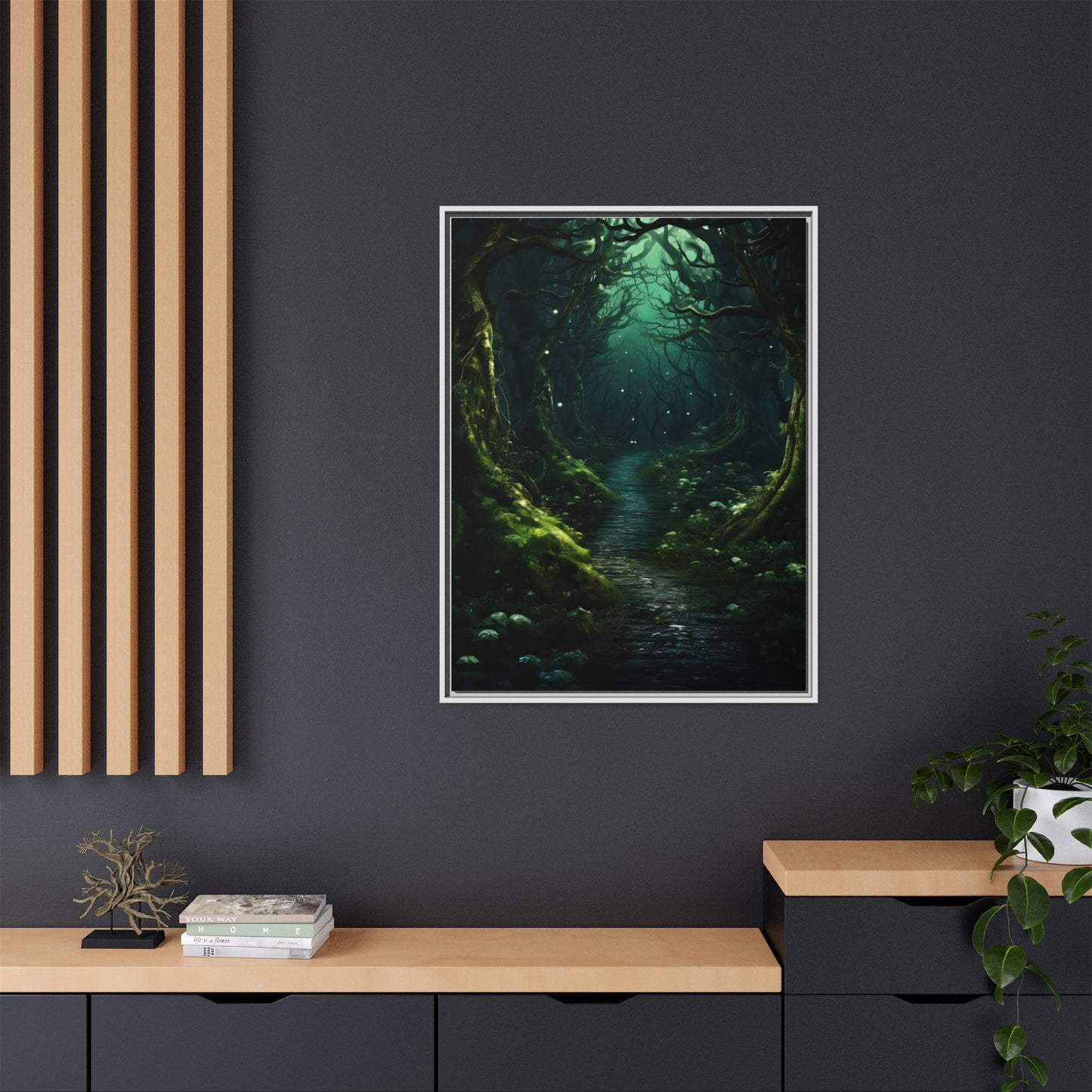 Forest Walk - Gothic Framed Matte Canvas Print