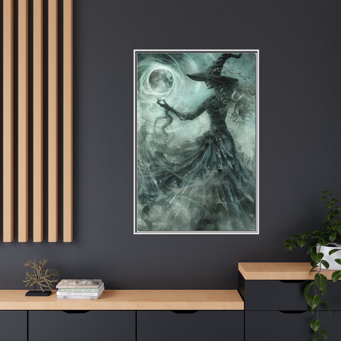 Spellcraft Secrets - Gothic Framed Matte Canvas Print