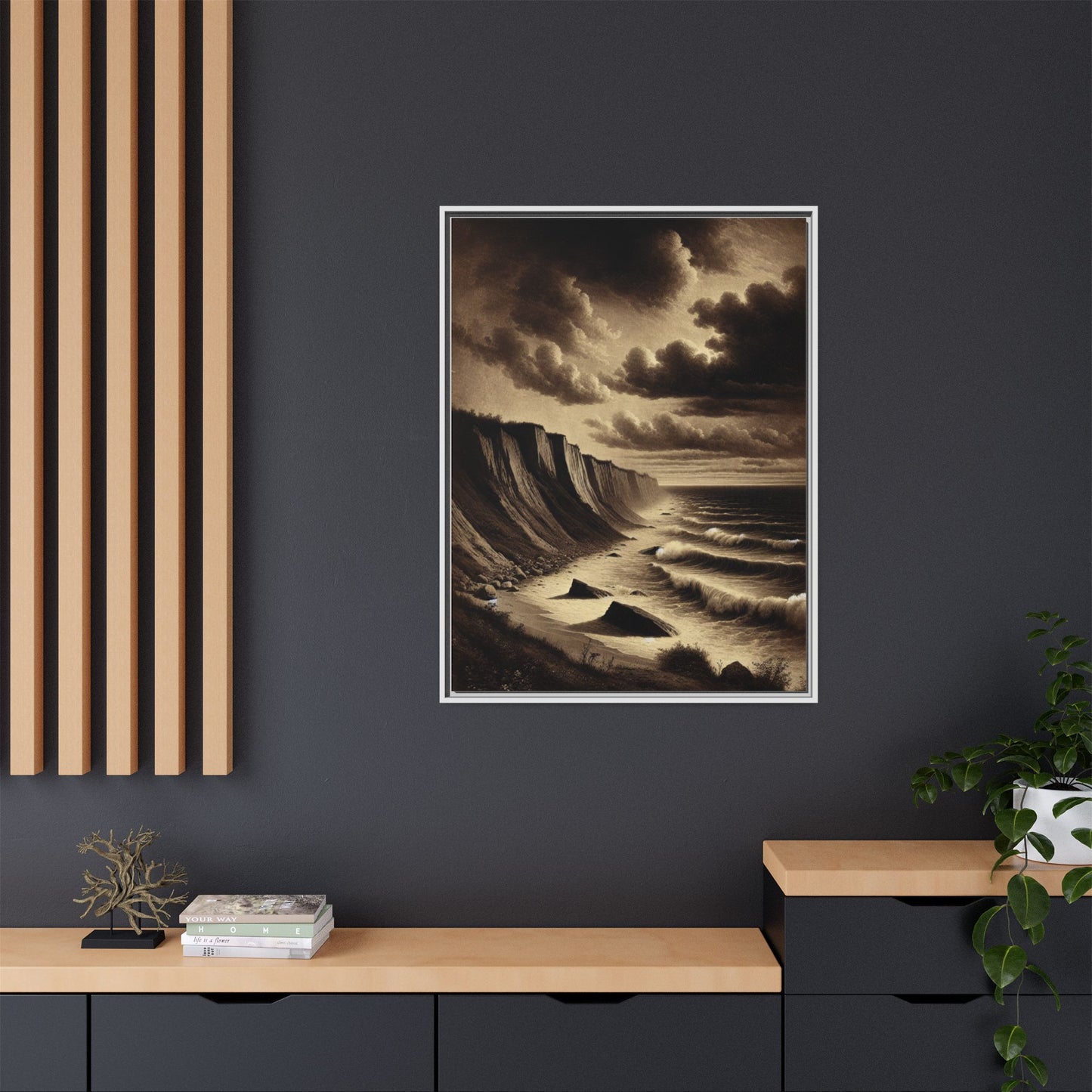 Edge of Eternity - Framed Matte Canvas Art