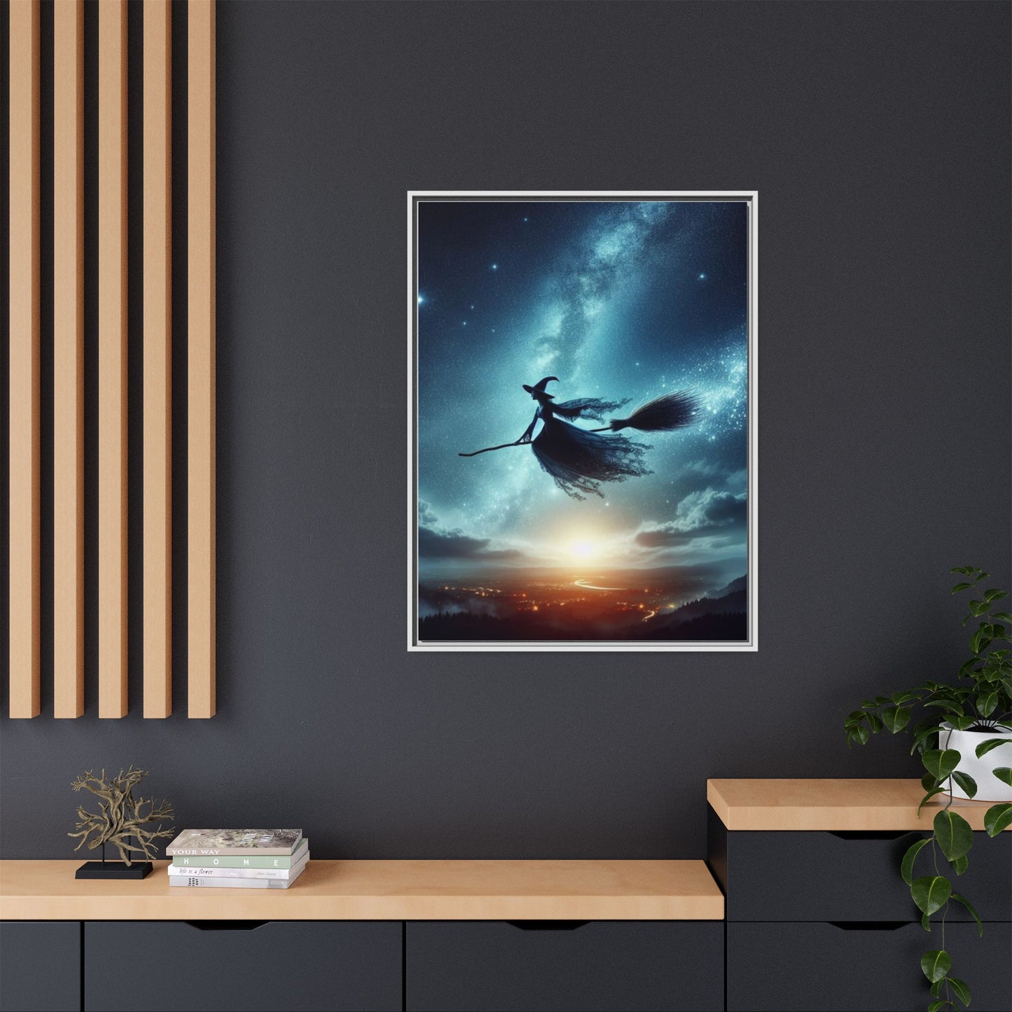 Riding Free - Gothic Framed Matte Canvas Print