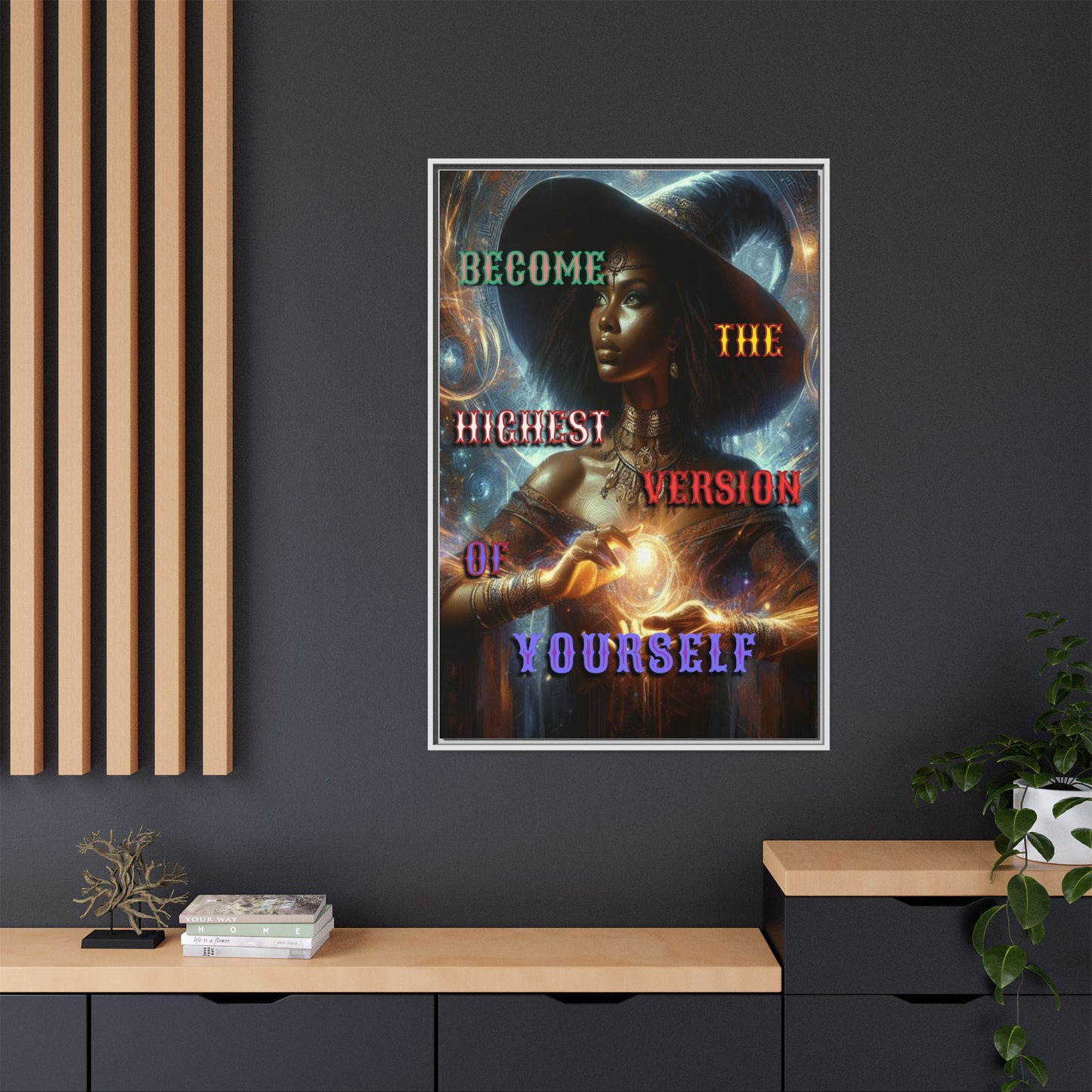 Higher Version - Gothic Framed Matte Canvas Print